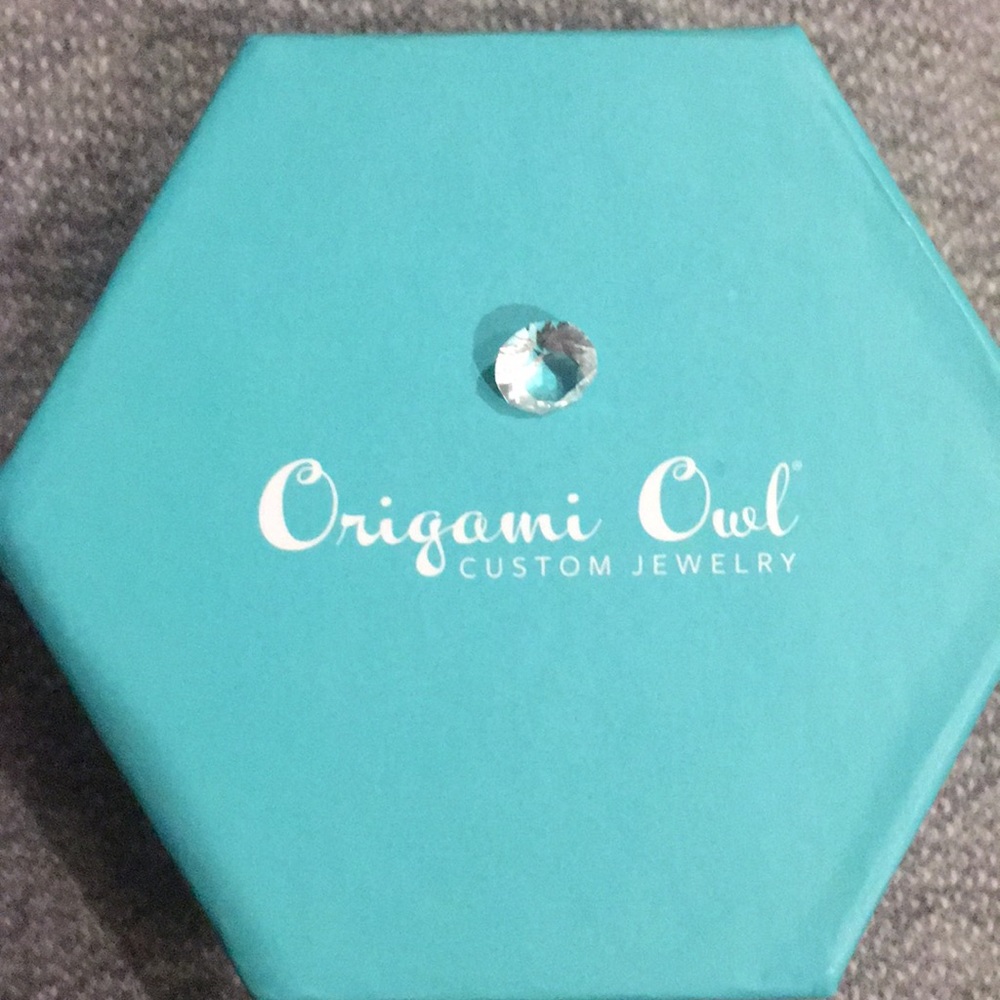 Origami Owl Clear Crystal Charm